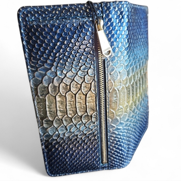 Brahmin Ady Serenity Meridian Wallet Blue Gold NWT - Picture 4 of 8